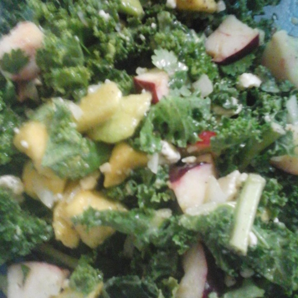 The Talk of the Potluck Kale and Apple Salad