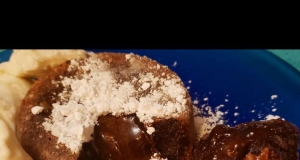 Chocolate Lava Cake with Coconut and Almond