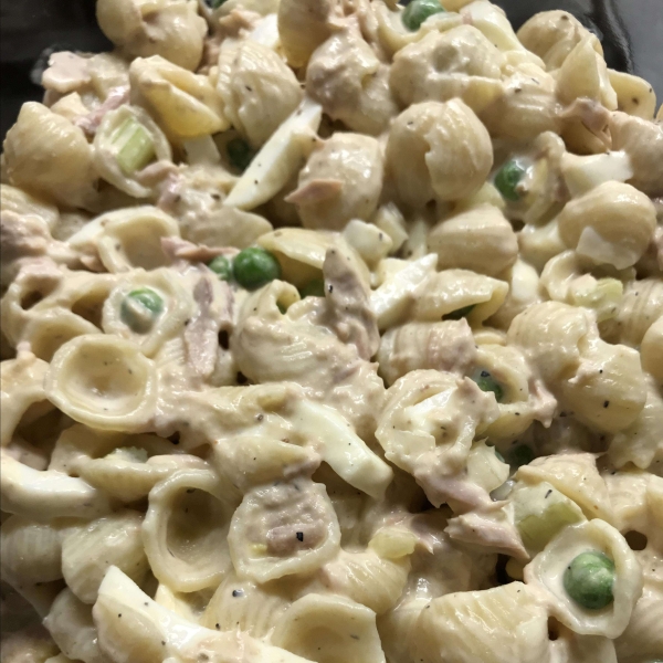 Tuna Salad with Eggs and Pickles