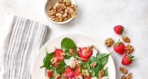 Spinach, Walnut, and Strawberry Salad