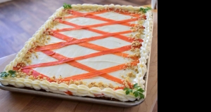 Brown Butter Carrot Sheet Cake with Brown Butter-Cream Cheese Frosting