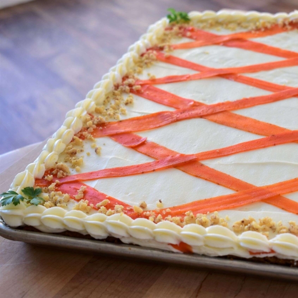 Brown Butter Carrot Sheet Cake with Brown Butter-Cream Cheese Frosting