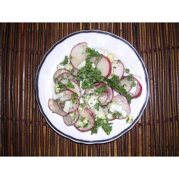 Radish Salad With Parsley & Chopped Eggs