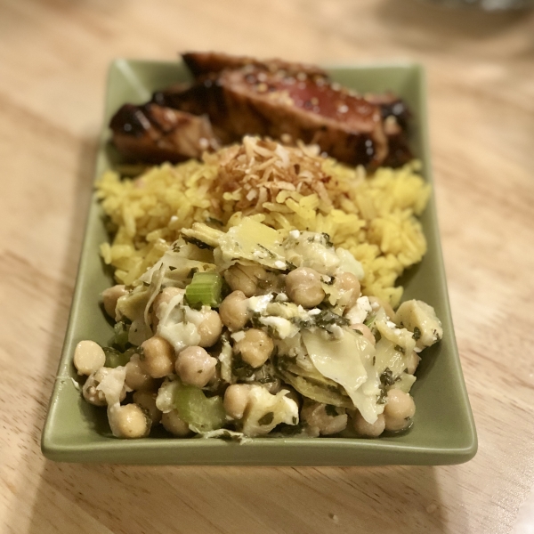 Chickpea, Artichoke, and Feta Salad