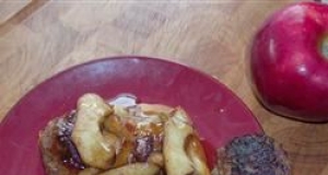 Sausage Sandwich with Sauteed Apple Slices