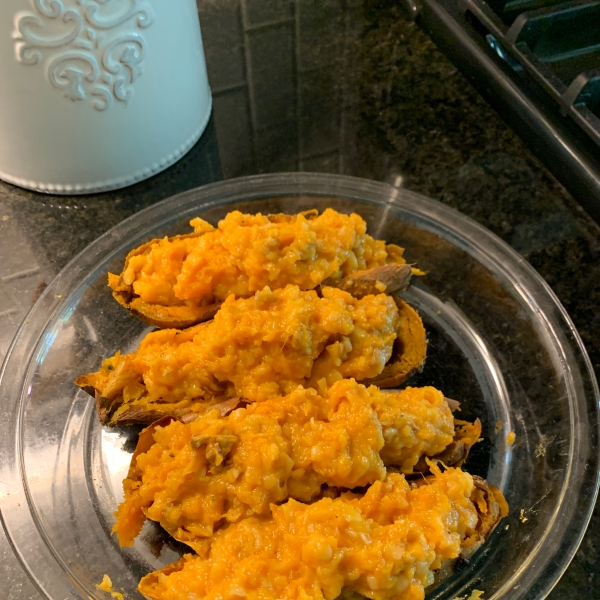 Twice Baked Sweet Potatoes