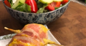 Creamy Bacon-Wrapped Baked Chicken Thighs