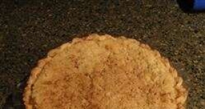 Crumb-Top Rhubarb Custard Pie