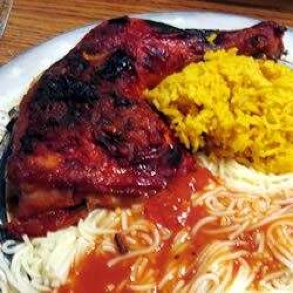 Dutch East Chicken Wings and Rice