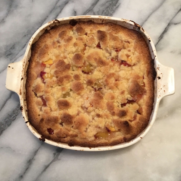 Homemade Peach Crumb Bars