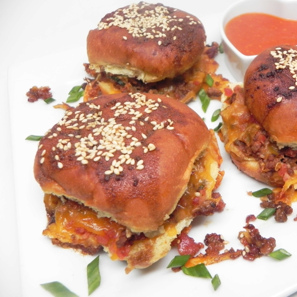 Cheesy Bacon Slider Bake