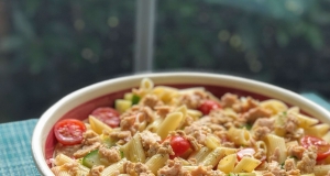 Mediterranean Salmon Pasta Salad